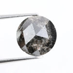 Natural 3.12Ct Diamond Round Brilliant Cut Diamond Black Colored Diamond Loose Stone For Fine Jewelry