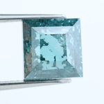 3.39 Ct Blue Table Cut Lab-Grown Diamond Loose Fancy Blue Stone for Elegant Engagement Ring