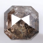 Natural Octagon Cut Diamond Grey Colored Diamond For Engagement Ring