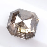 Natural Octagon Cut Diamond Grey Colored Diamond For Engagement Ring
