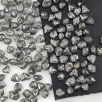 grey raw diamond specimen with natural rough uncut surface for collectors