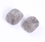 1.85 Ct Cushion Cut Diamond Pair Salt And Pepper Diamond Pair Use For Jewerly Unique Diamond Grey Colored Diamond