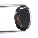 2.53 carat natural black oval cut diamond loose stone featuring premium fancy color and smooth oval shape. This earth-mined black diamond offers deep natural color, excellent durability, and elegant brilliance, making it ideal for custom rings, engagement jewelry, and luxury fine jewelry designs.