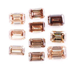 Brown Emerald Cut Lab Grown Diamond – Fancy CVD Loose Step Cut Diamond for Handmade Jewelry, Custom Designs & Eco-Friendly Engagement Rings