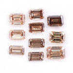 Brown Emerald Cut Lab Grown Diamond – Fancy CVD Loose Step Cut Diamond for Handmade Jewelry, Custom Designs & Eco-Friendly Engagement Rings
