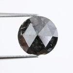 Natural 3.73Ct Loose Black Diamond Polised Diamond Round Brilliant Cut Diamond Use For Custom Jewelry Making