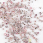pink lab grown diamond beads with a rough CVD surface for jewelry making