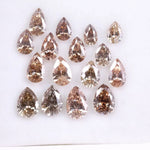 Brown Pear Lab Grown Diamond – 2–5 mm CVD Pear Cut Loose Fancy Color Diamond for Jewelry, Engagement Rings & Custom Fine Jewelry