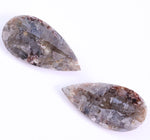 4.26 Ct Pear Cut Diamond Pair Grey Colored Diamond Pair Use For Jewerly Earrings Unique Diamond Salt And Pepper Diamond