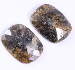 5.05 Ct Black Yellow Colored Diamond Use For Jewerly Oval Cut Diamond Pair Salt And Pepper Diamond Unique Diamond