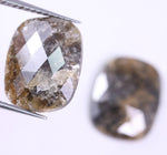 5.05 Ct Black Yellow Colored Diamond Use For Jewerly Oval Cut Diamond Pair Salt And Pepper Diamond Unique Diamond