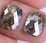 5.05 Ct Black Yellow Colored Diamond Use For Jewerly Oval Cut Diamond Pair Salt And Pepper Diamond Unique Diamond