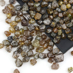 mixed color natural rough crystal pieces in raw loose form for jewelry designs