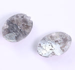 2.03 Ct Grey Colored Diamond Pair Oval Cut Diamond Pair Use For Jewerly Salt And Pepper Diamond