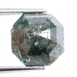 Premium natural blue Asscher shape diamond loose stone with rich blue color for bespoke jewelry.