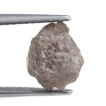 1.80 carat grey uncut diamond loose stone for custom nature inspired ring design