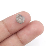 1.80 carat grey uncut diamond loose stone for custom nature inspired ring design