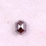 0.60 Ct hexagon diamond, natural fancy color loose rustic diamond for custom jewelry