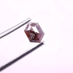 0.60 Ct hexagon diamond, natural fancy color loose rustic diamond for custom jewelry