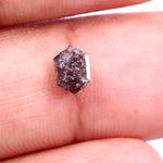 0.60 Ct hexagon diamond, natural fancy color loose rustic diamond for custom jewelry