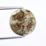 Fancy 3.47Ct Yellowish-Grey Colored Diamond Loose Diamond Round Brilliant Cut Diamond For Custm Fine Jewelry