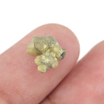 2.11 carat yellow raw diamond for custom ring design