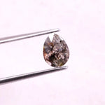 0.72 Ct natural pear cut fancy brown diamond loose rustic gemstone for jewelry making and gift for he