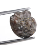 3.76 carat brown raw diamond stone for nature inspired necklace design