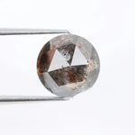 Fine 4.38Ct Natural Round Brilliant Cut Diamond Polised Diamond Black Colored Diamond For Fine Jewelry