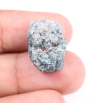 18.59 Ct Natural Fancy Blue Rough Diamond – Irregular Shape Loose Raw Uncut Diamond for Custom Jewelry