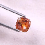 0.61 Ct natural cushion cut diamond, fancy color diamond, raw diamond, rough diamond.