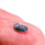 0.47 Ct oval cut blue diamond natural earth-mined conflict free polished diamond for handmade jewelry gift