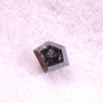 0.72 Ct shield cut natural black diamond antique loose fancy shape diamond for ring and fine jewelry