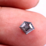 0.72 Ct shield cut natural black diamond antique loose fancy shape diamond for ring and fine jewelry
