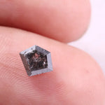 0.72 Ct shield cut natural black diamond antique loose fancy shape diamond for ring and fine jewelry