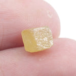 yellow colour rough cut diamond ring, rough diamond uncut