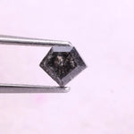 0.72 Ct shield cut natural black diamond antique loose fancy shape diamond for ring and fine jewelry