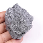 Black moissanite loose stone with brilliant faceted cut and deep black color
