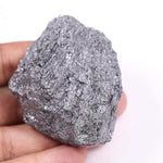 Black moissanite loose stone with brilliant faceted cut and deep black color
