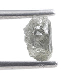 1 carat uncut grey diamond for a custom engagement ring setting
