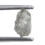 1 carat uncut grey diamond for a custom engagement ring setting