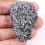 Black moissanite stone loose gemstone showing deep black color and brilliant polished finish for jewelry making.