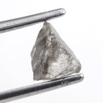 0.93 carat grey raw diamond for a custom wedding ring design