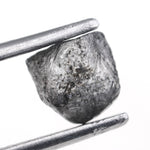 1.22 carat grey raw diamond for a custom anniversary ring setting