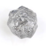 natural grey uncut diamond for a custom bridal ring setting