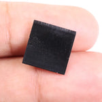 2.68 Ct lab-grown black rough diamond square shape loose e diamond for jewelry