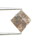 1.02 Ct brown kite cut natural diamond with modern geometric shape and rich earthy tone for luxury custom jewelry