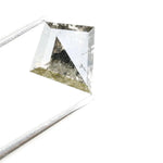 0.57 Ct brown Black And Grey kite cut natural diamond with sharp geometric design and warm tone for exclusive fine jewelry