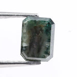 1.24 Ct natural green radiant cut diamond loose rare fancy color elegant stone for custom engagement ring