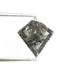 0.57 Ct brown Black And Grey kite cut natural diamond with sharp geometric design and warm tone for exclusive fine jewelry